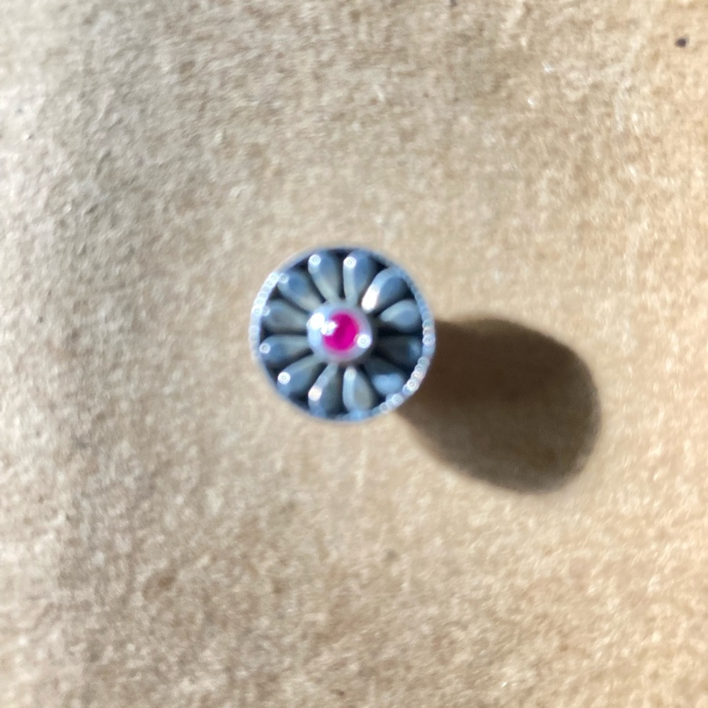 Vintage 925-Italy kameleon jewel pop ruby blossom